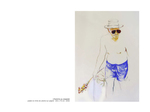 L' homme au serpolet - pastel et mine de plomb sur papier 100 x 70 cm 2006
